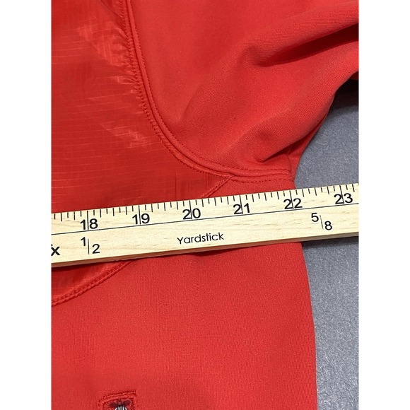 Vintage Nike ACG Jacket Women Medium Red Full Zip Therma Fit Fleece Gorpcore Y2K - Picture 9 of 11